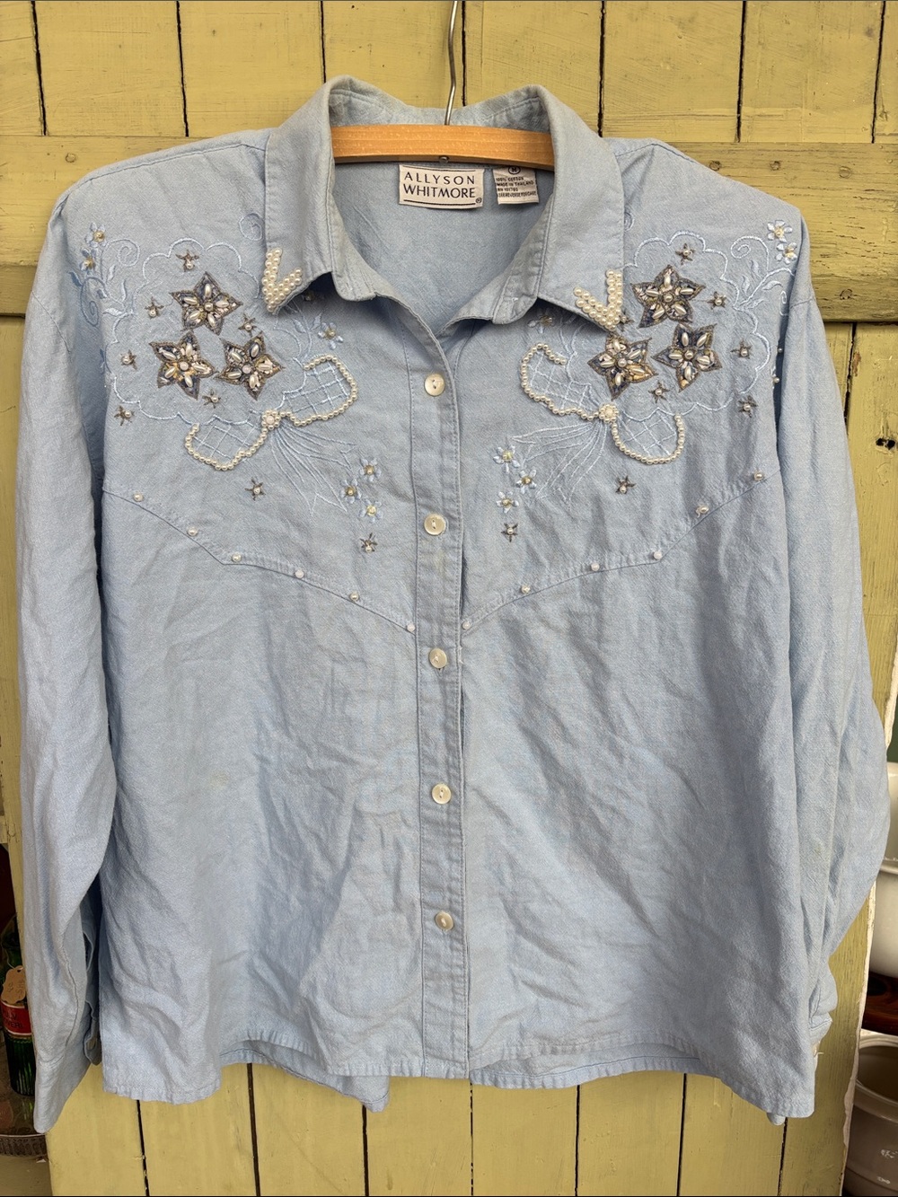 Vintage Allyson Whitmore embellished top